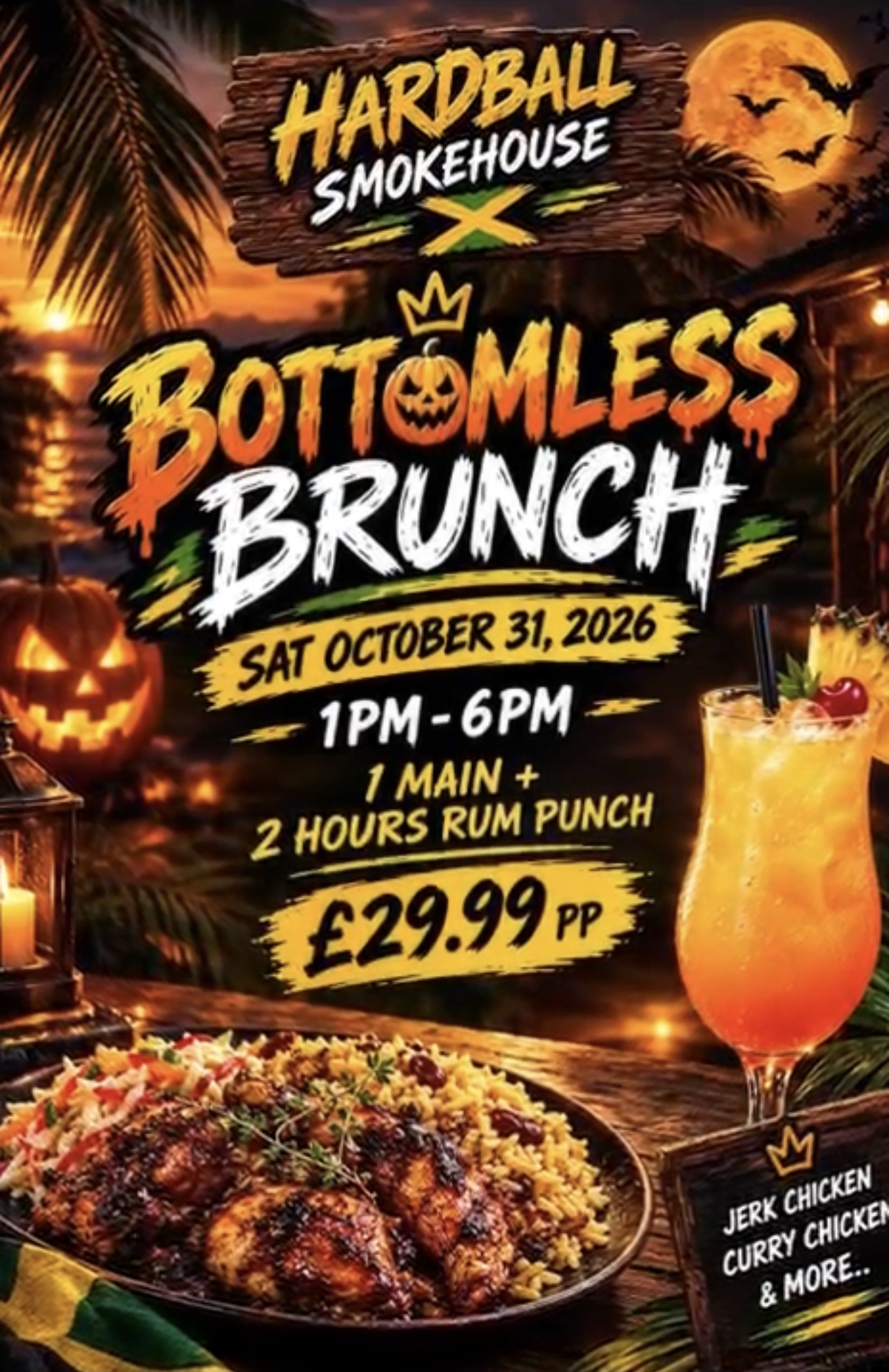 Bottomless Brunch Come for the food, STAY for the VIBES! at Hardball